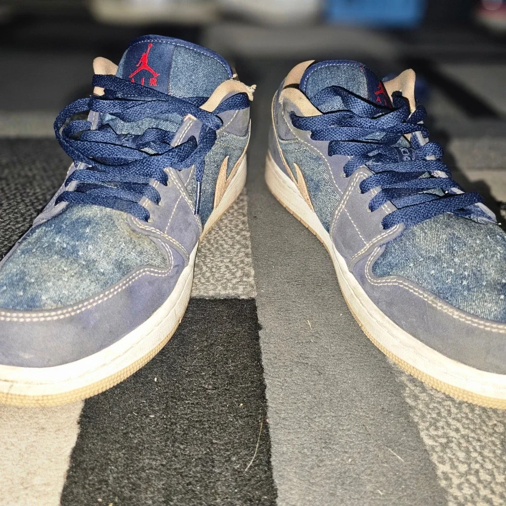 Jordan Air Jordan 1 Low SE Mens 11.5 Ashen Slate Denim Blue Good